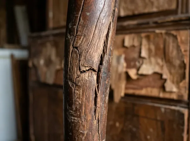 cracked wood